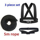 Athletics Endurance Training Resistance Rope High Elasticity Dual Strength Band for Sprint Jump Fitness Physical Workout
