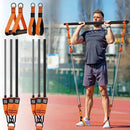 Pilates Workout Equipment & Resistance Bands Portable Weighted Exercise Pilates Bar for Home Gym Fitness Yoga Strength Training
