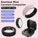 Smart Ring Health Monitor Fitness Tracker Ceramic Health Ring 2026 Sleep Tracking Heart Rate Blood Pressure With Charging Case