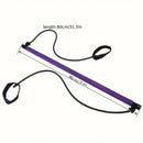 Pilates Bar Set with Resistance Bands, Multifunctional Home Gym Equipment for Small Spaces, Stretching Fusion Adjustment Bar