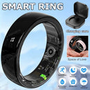 Smart Ring Health Monitor Fitness Tracker Ceramic Health Ring 2026 Sleep Tracking Heart Rate Blood Pressure With Charging Case