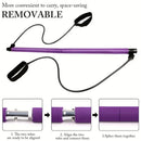 Pilates Bar Set with Resistance Bands, Multifunctional Home Gym Equipment for Small Spaces, Stretching Fusion Adjustment Bar